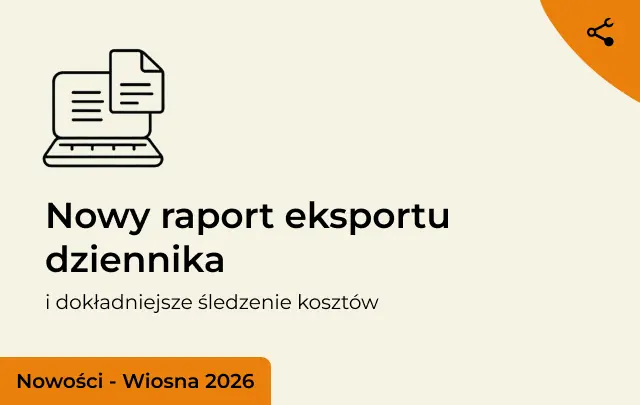 Nowy raport eksportu dziennika zdarzeń i dokładniejsze śledzenie kosztów